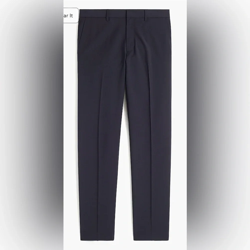 J Crew Factory Men's Navy Tapered Four Season Thompson Pants NWT 30 x 32 #1365